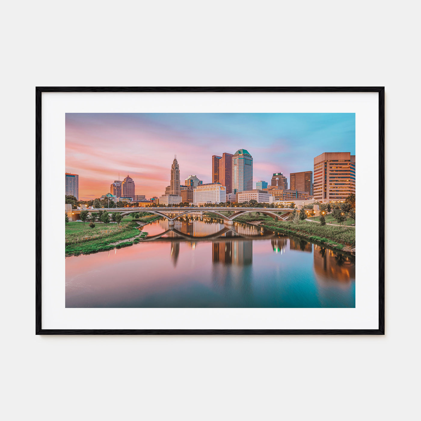 Columbus, Ohio Landscape Color Poster