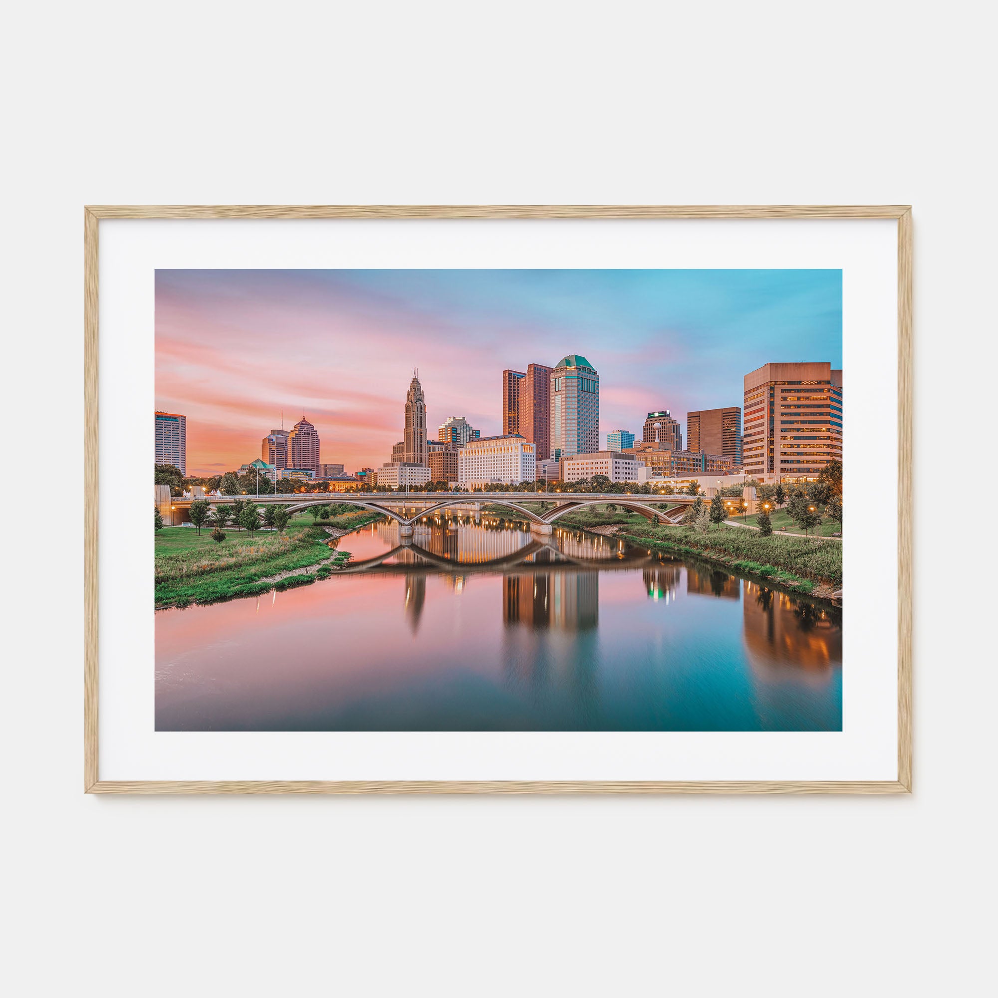 Columbus, Ohio Landscape Color Poster