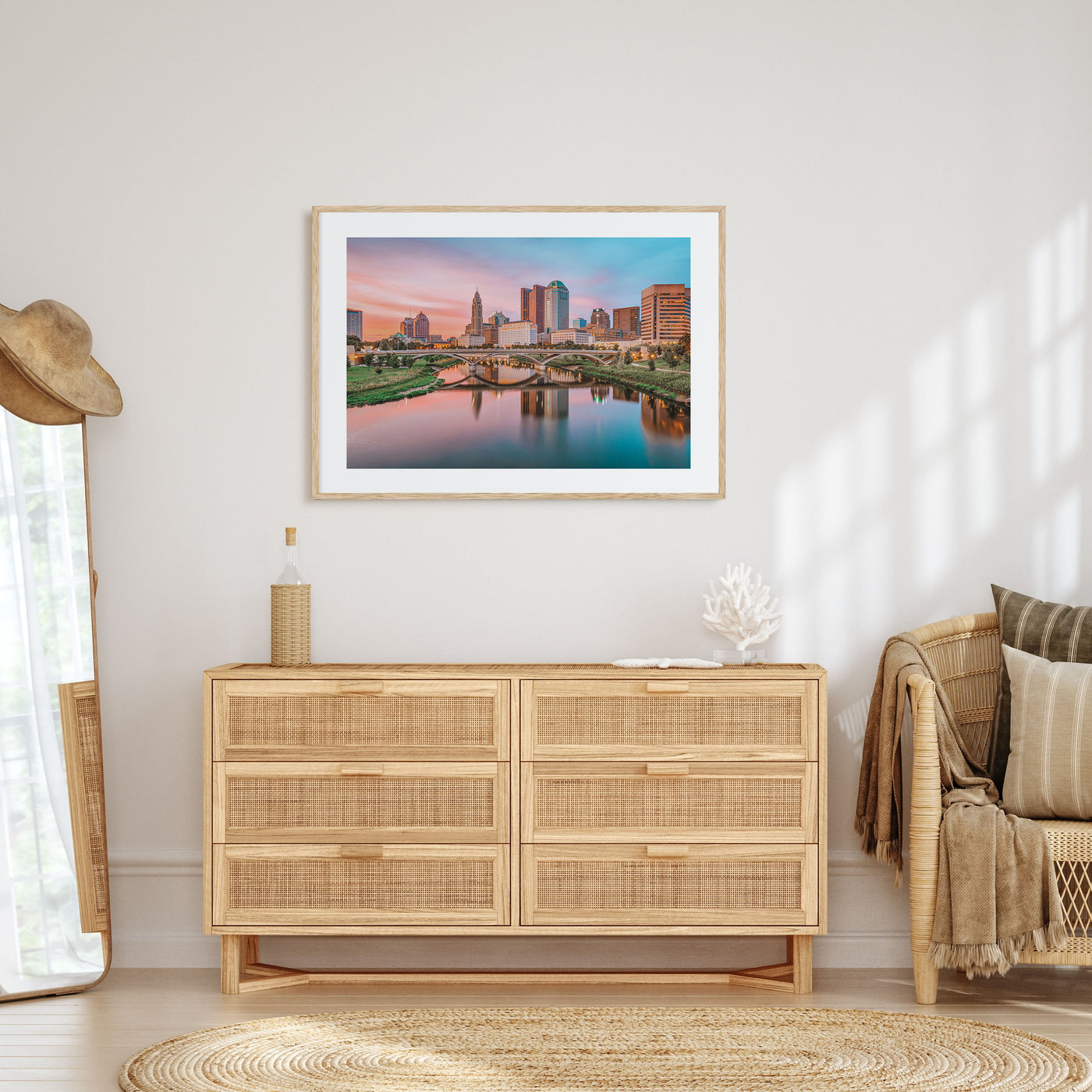 Columbus, Ohio Landscape Color Poster