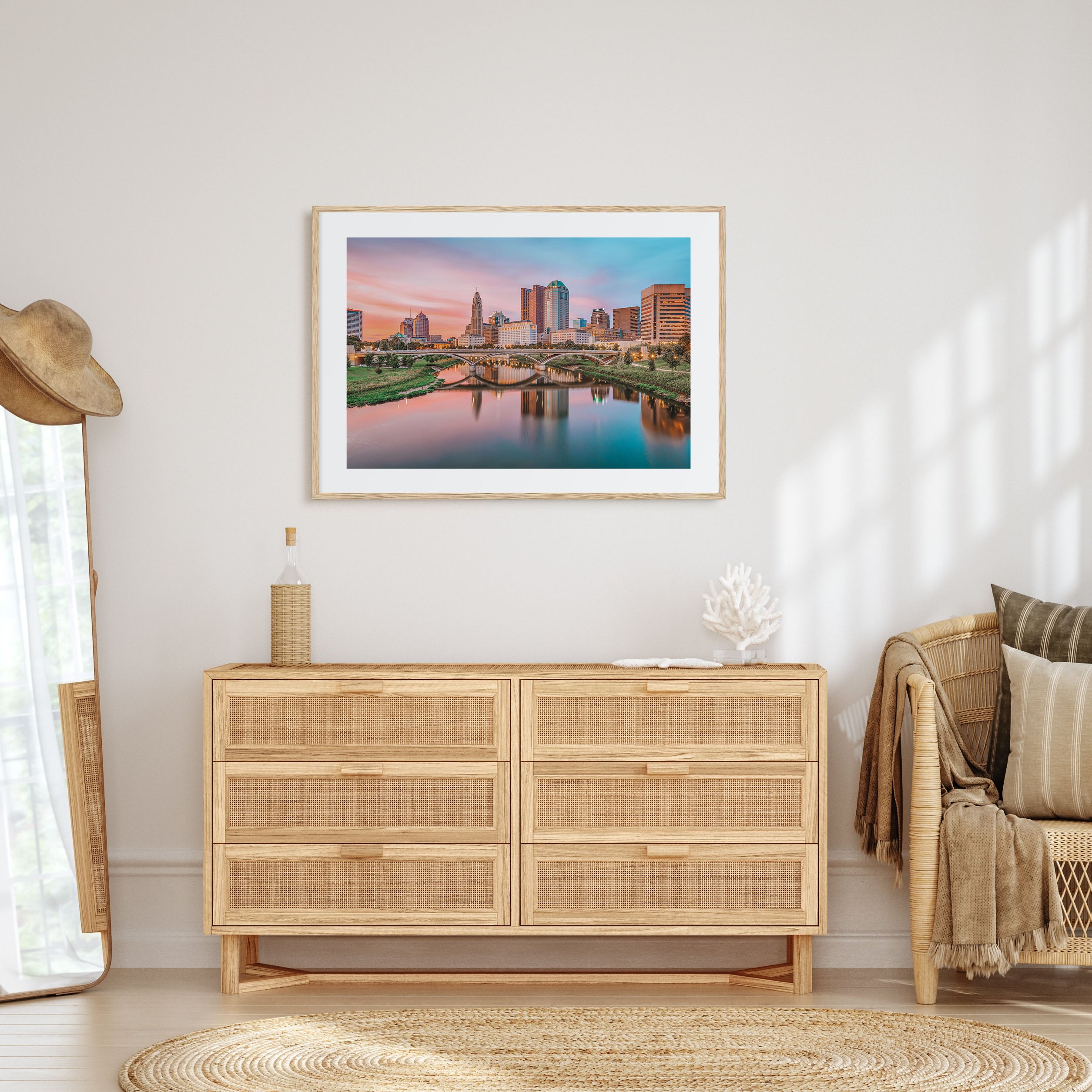 Columbus, Ohio Landscape Color Poster