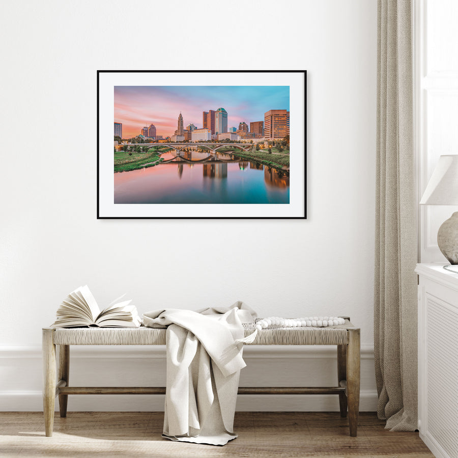 Columbus, Ohio Landscape Color Poster