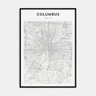 Columbus, Ohio Map Portrait Poster