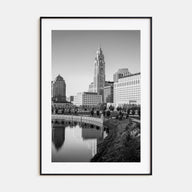 Columbus, Ohio Photo B&W Poster