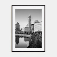 Columbus, Ohio Photo B&W Poster