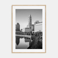Columbus, Ohio Photo B&W Poster