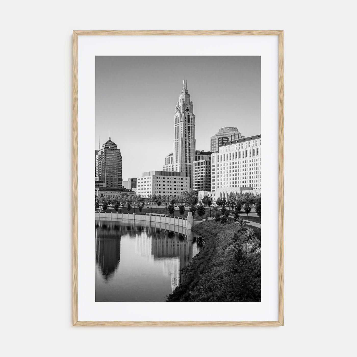Columbus, Ohio Photo B&W Poster