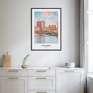 Columbus, Ohio Portrait Color No 1 Poster