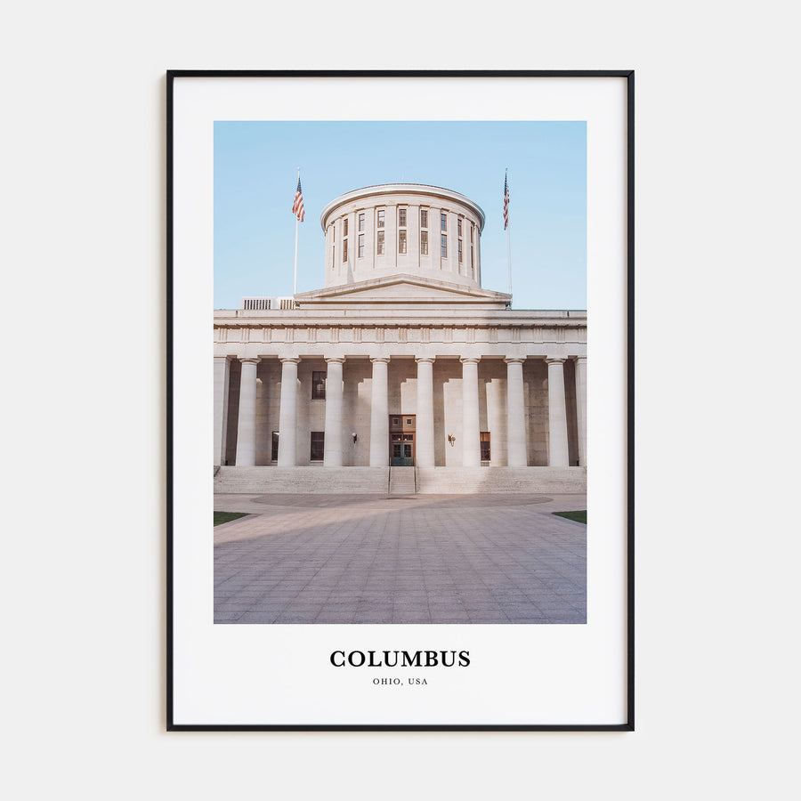 Columbus, Ohio Portrait Color No 2 Poster