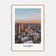 Columbus, Ohio Portrait Color No 3 Poster