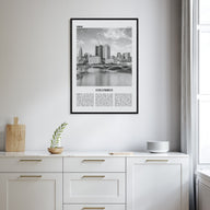 Columbus, Ohio Travel B&W No 1 Poster