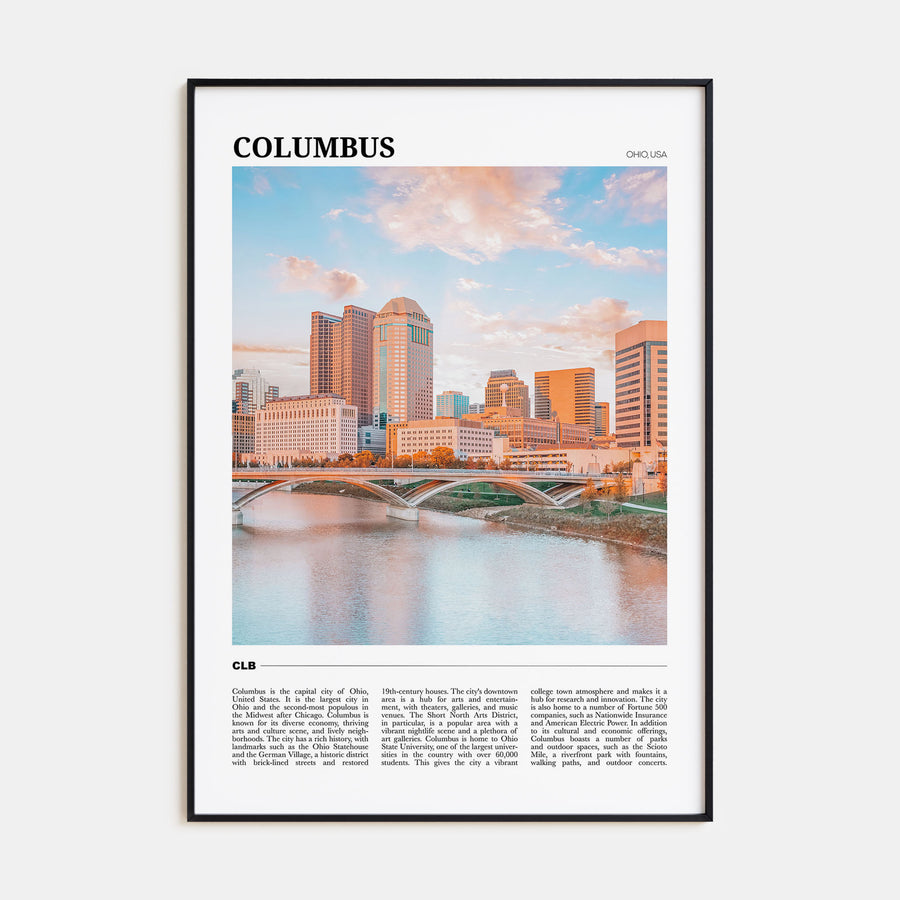 Columbus, Ohio Travel Color No 1 Poster