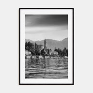 Como Lake Photo B&W Poster