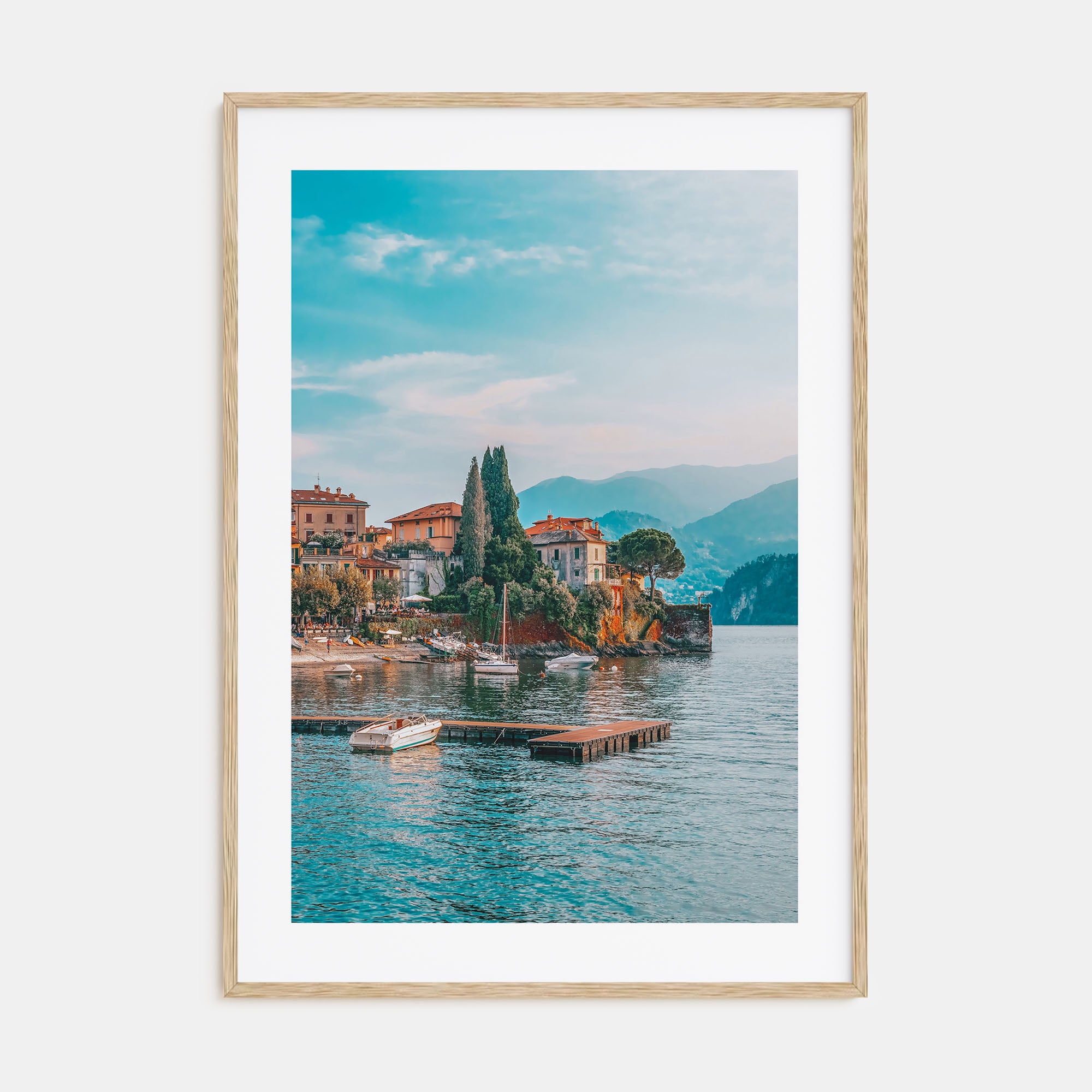 Como Lake Photo Color Poster