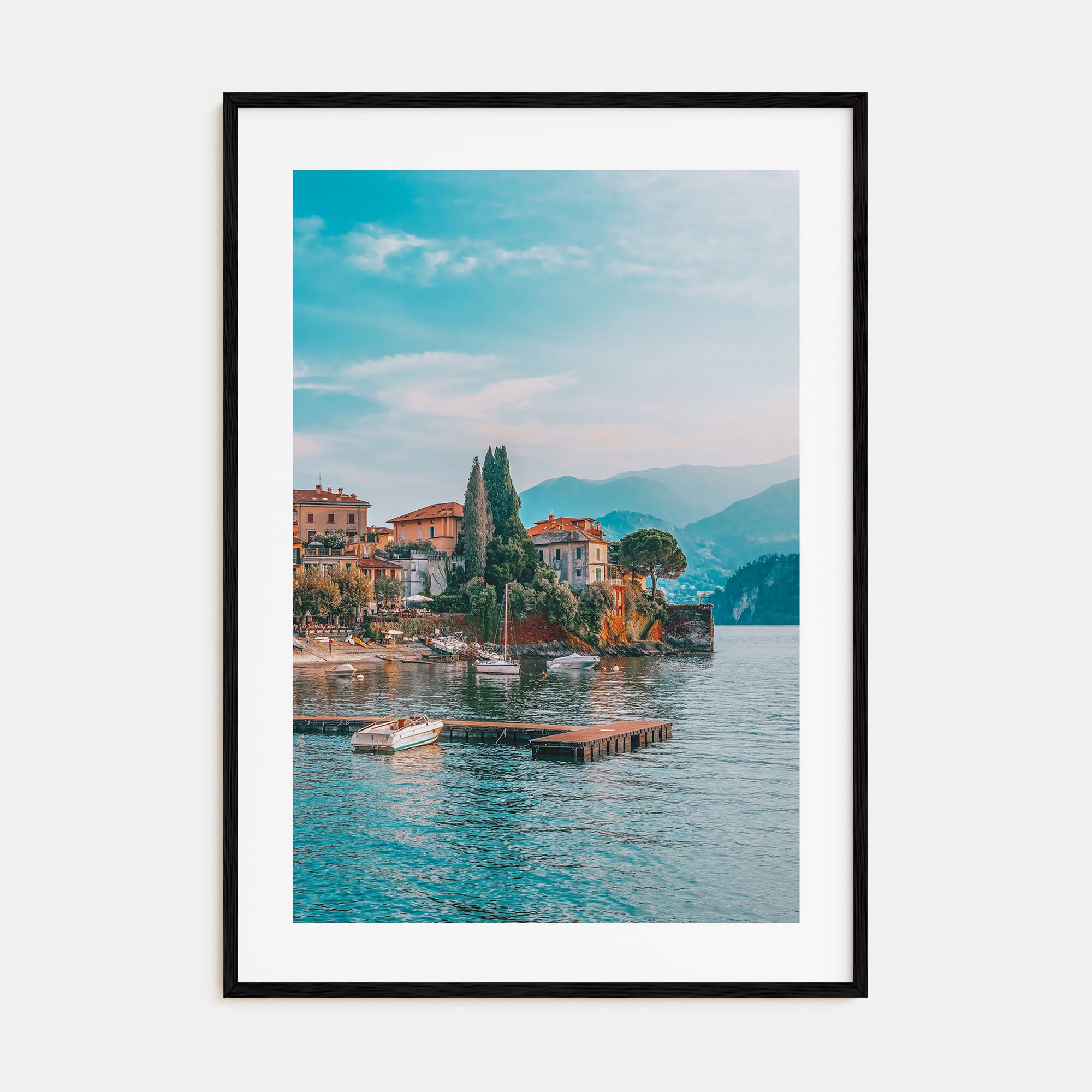 Como Lake Photo Color Poster