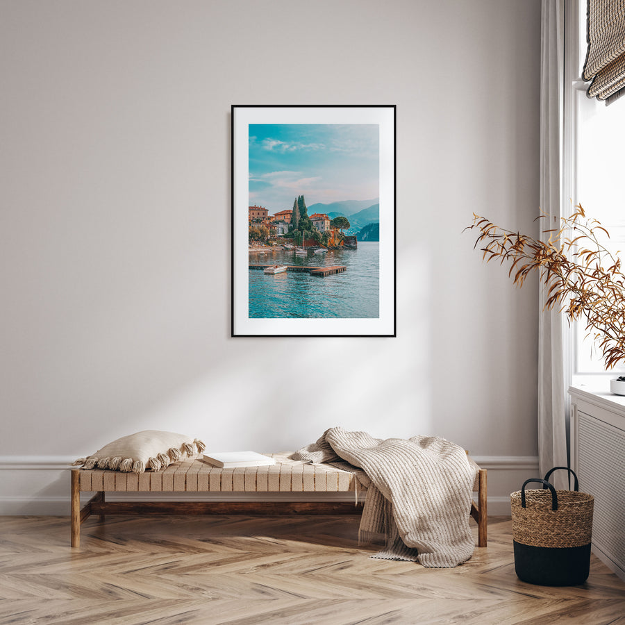 Como Lake Photo Color Poster