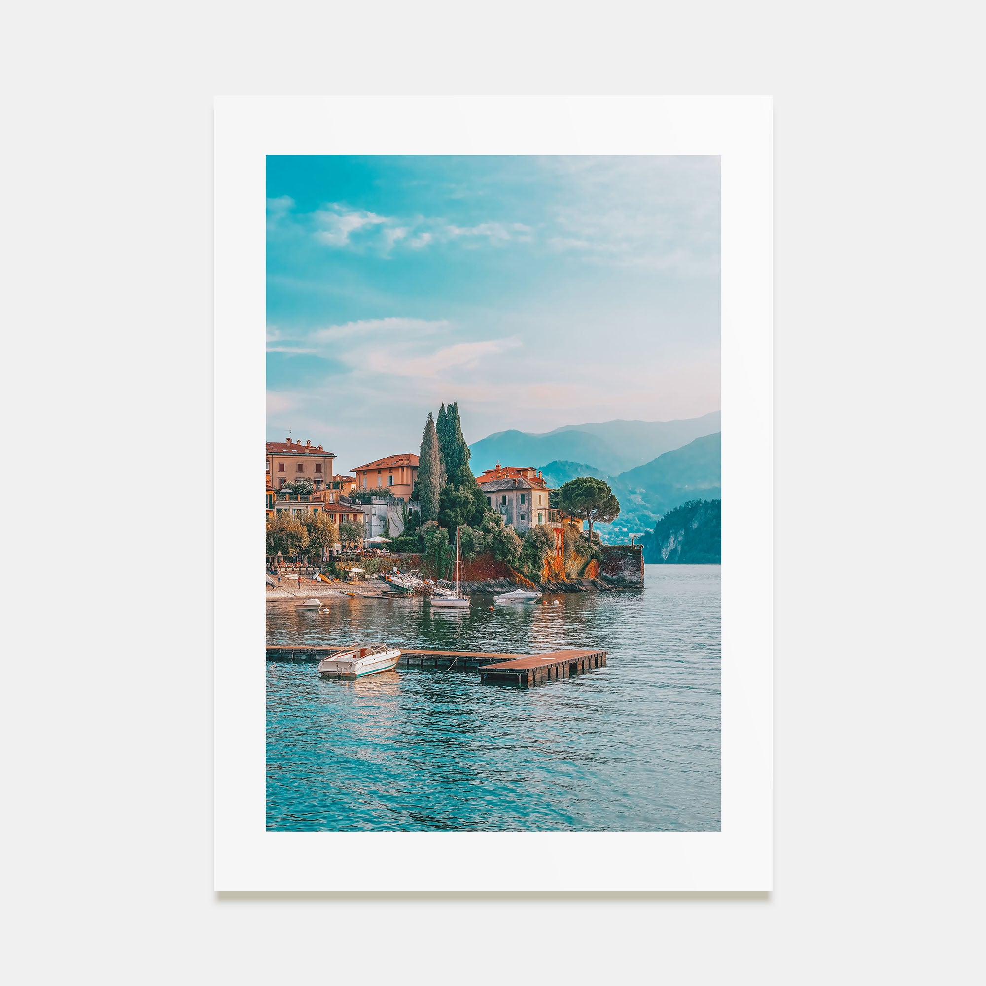 Como Lake Photo Color Poster