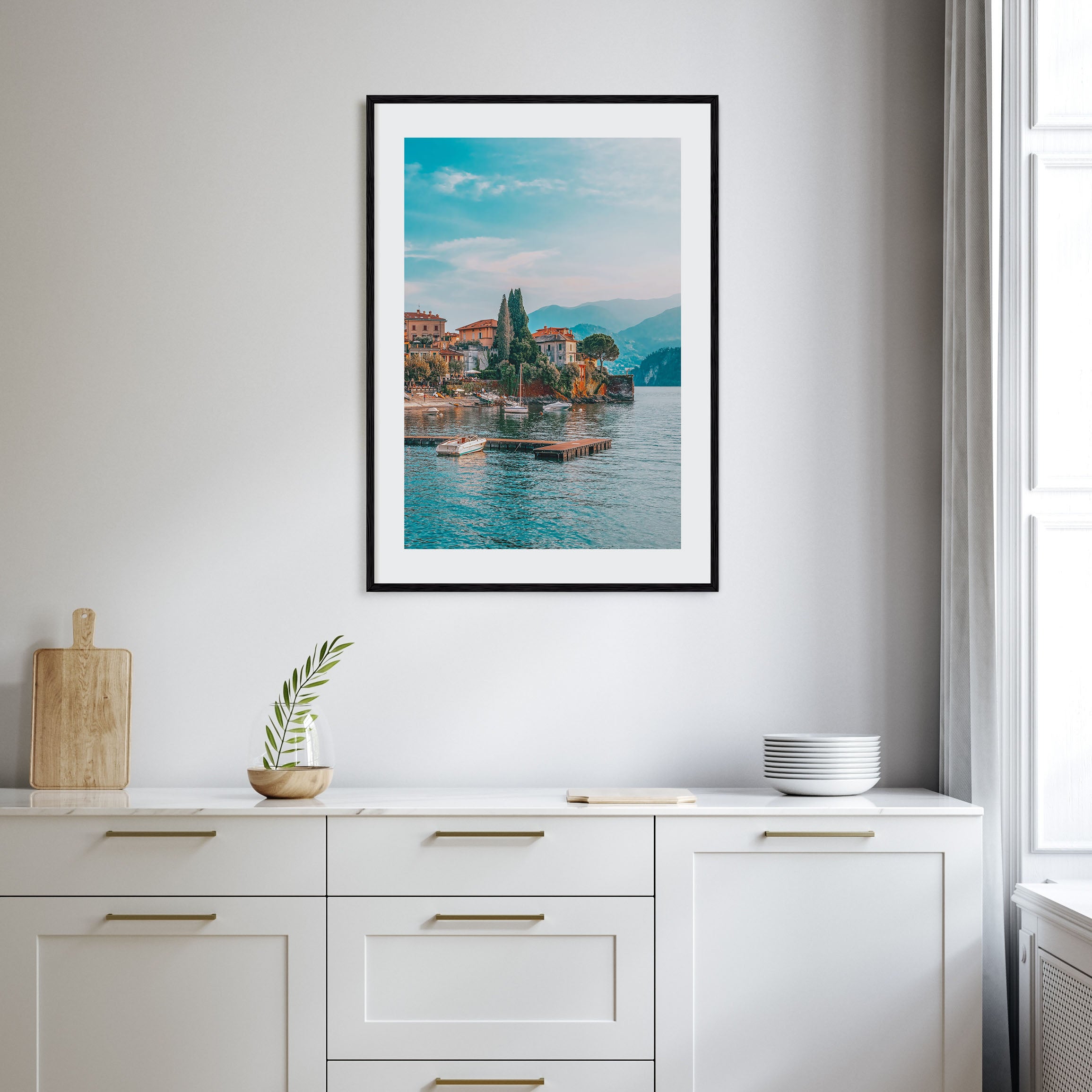 Como Lake Photo Color Poster
