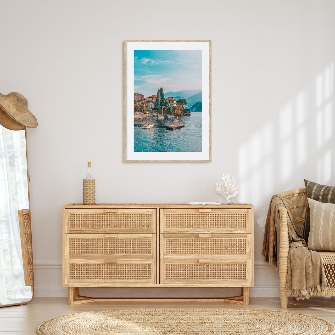 Como Lake Photo Color Poster
