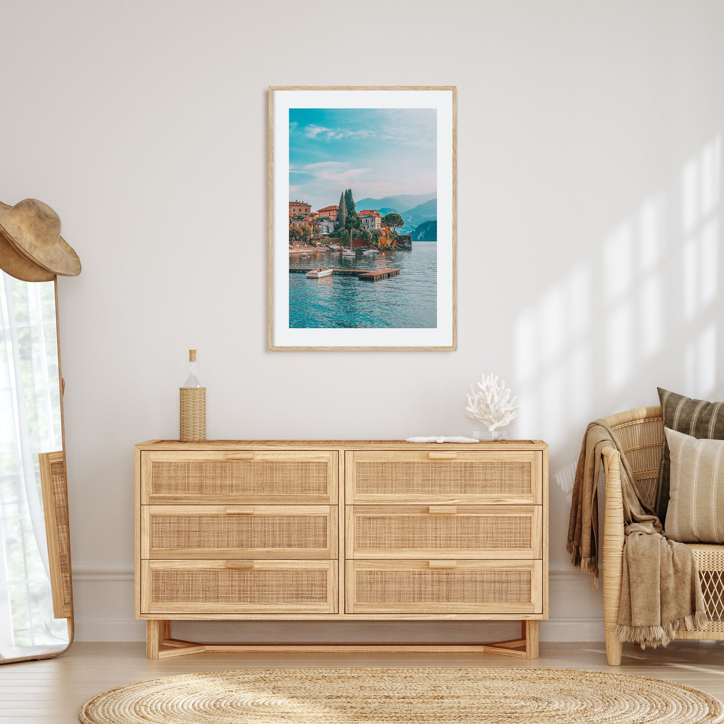 Como Lake Photo Color Poster