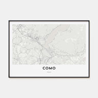 Como Map Landscape Poster