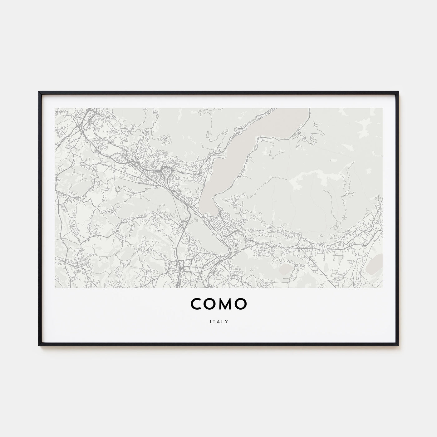 Como Map Landscape Poster