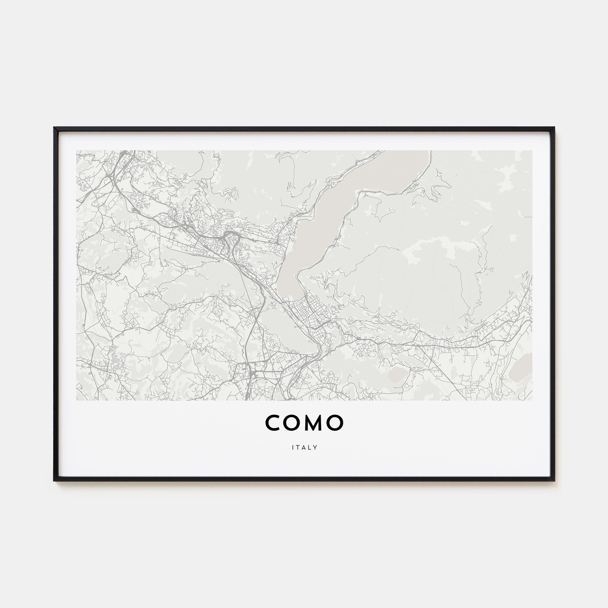 Como Map Landscape Poster