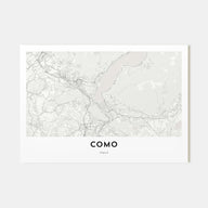 Como Map Landscape Poster