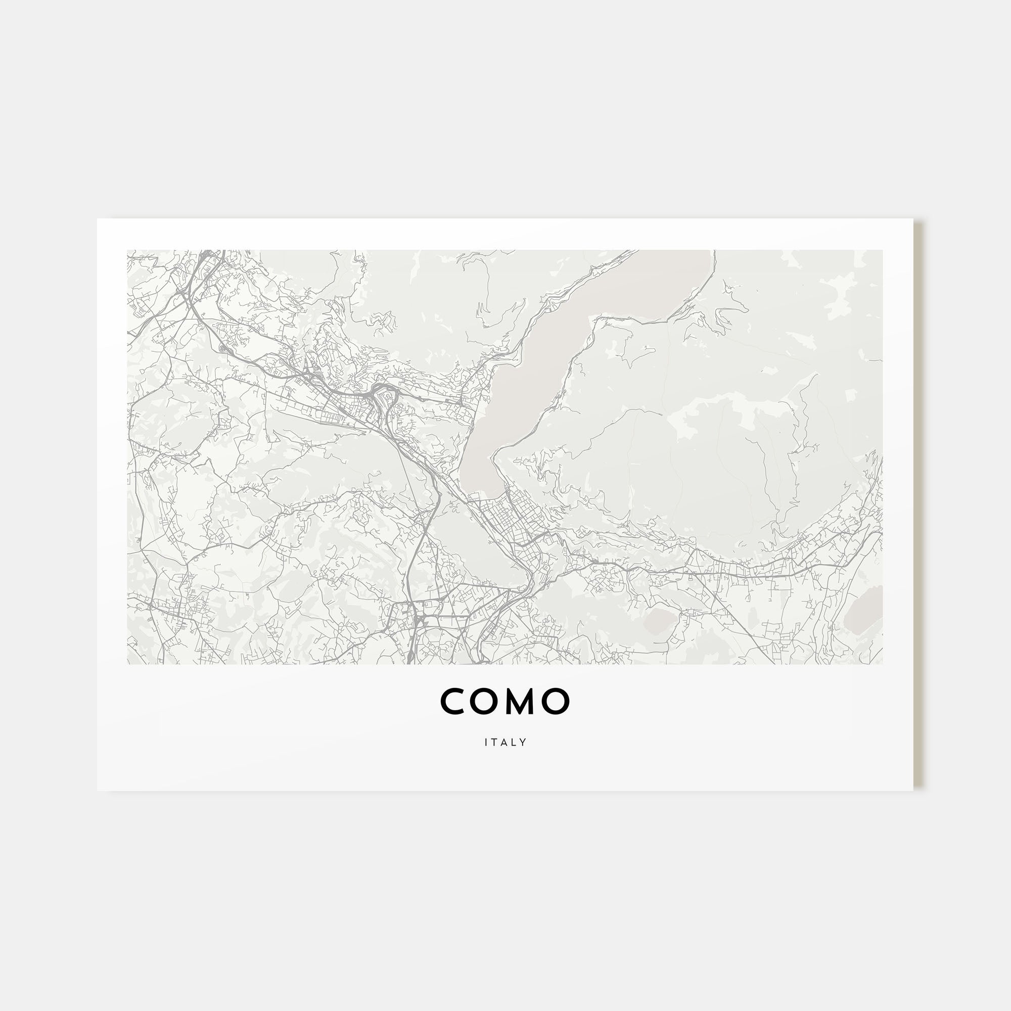 Como Map Landscape Poster