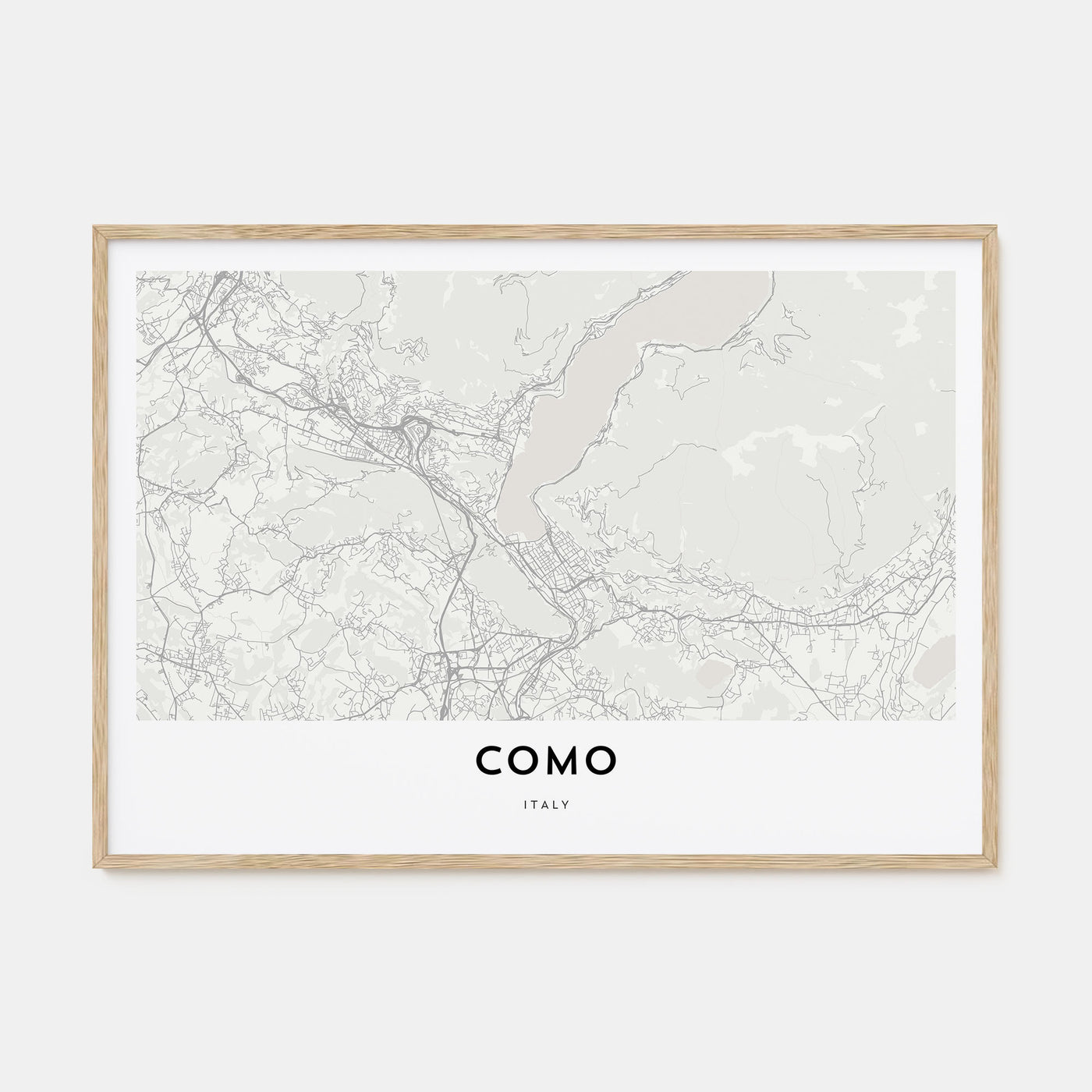Como Map Landscape Poster