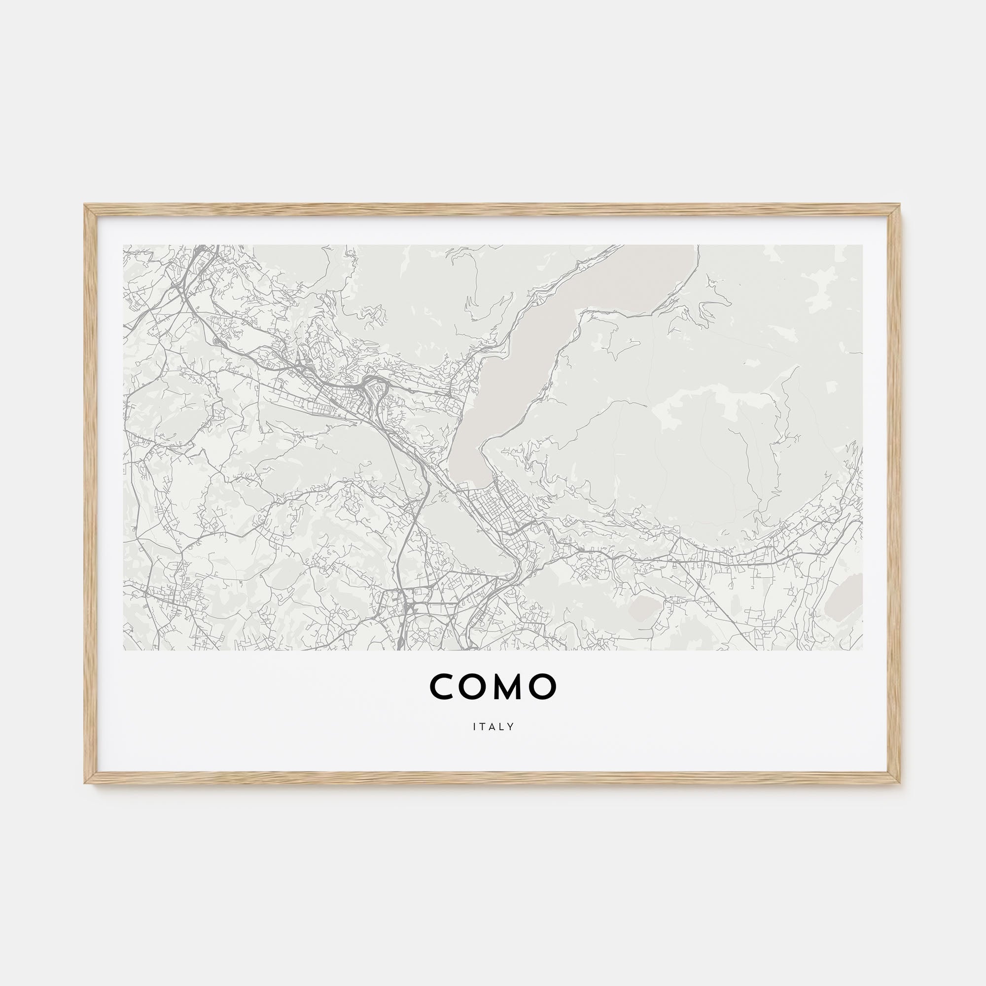 Como Map Landscape Poster