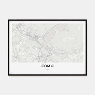 Como Map Landscape Poster