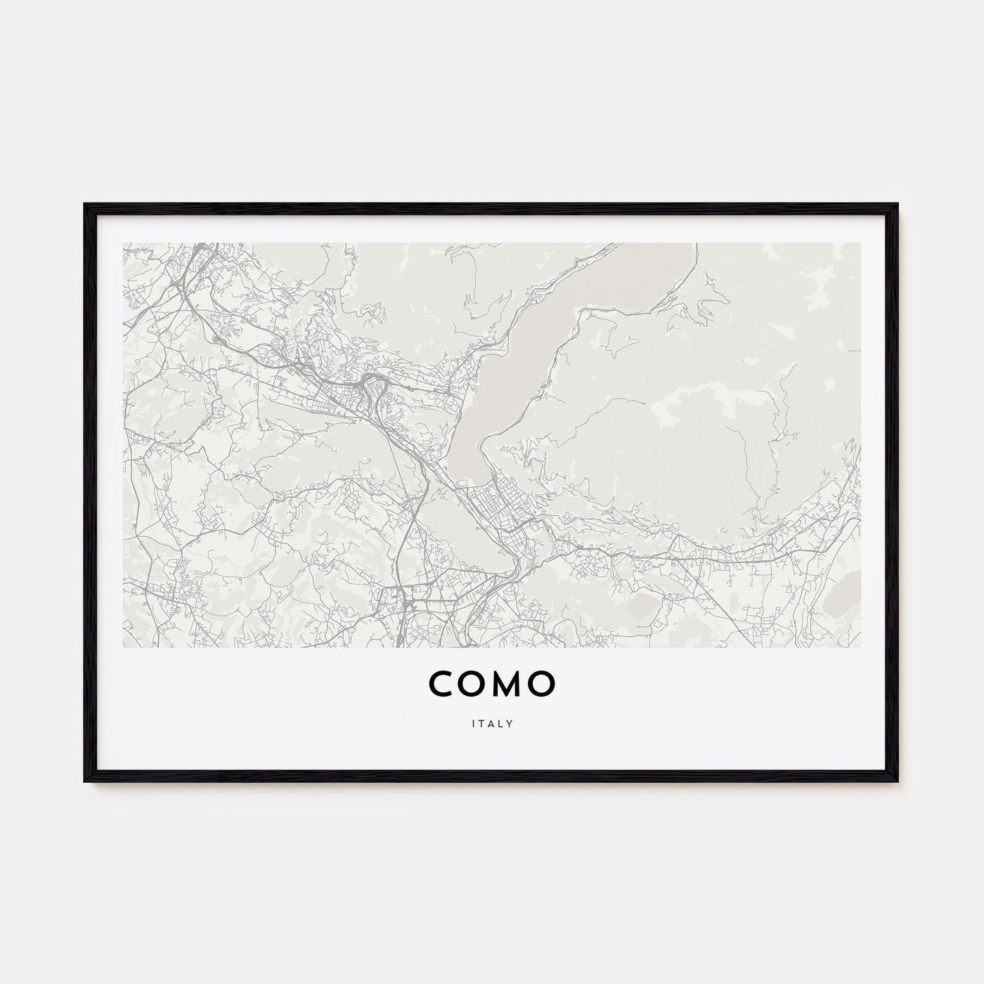 Como Map Landscape Poster