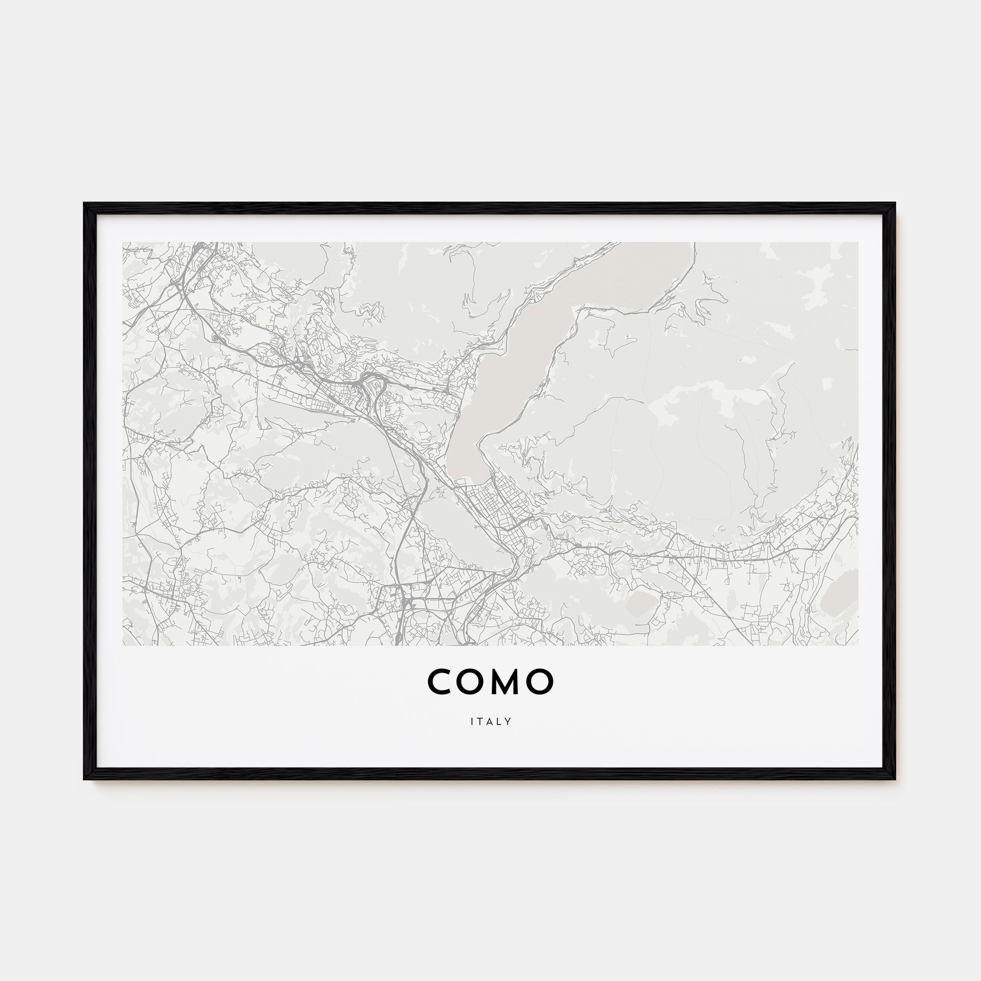 Como Map Landscape Poster