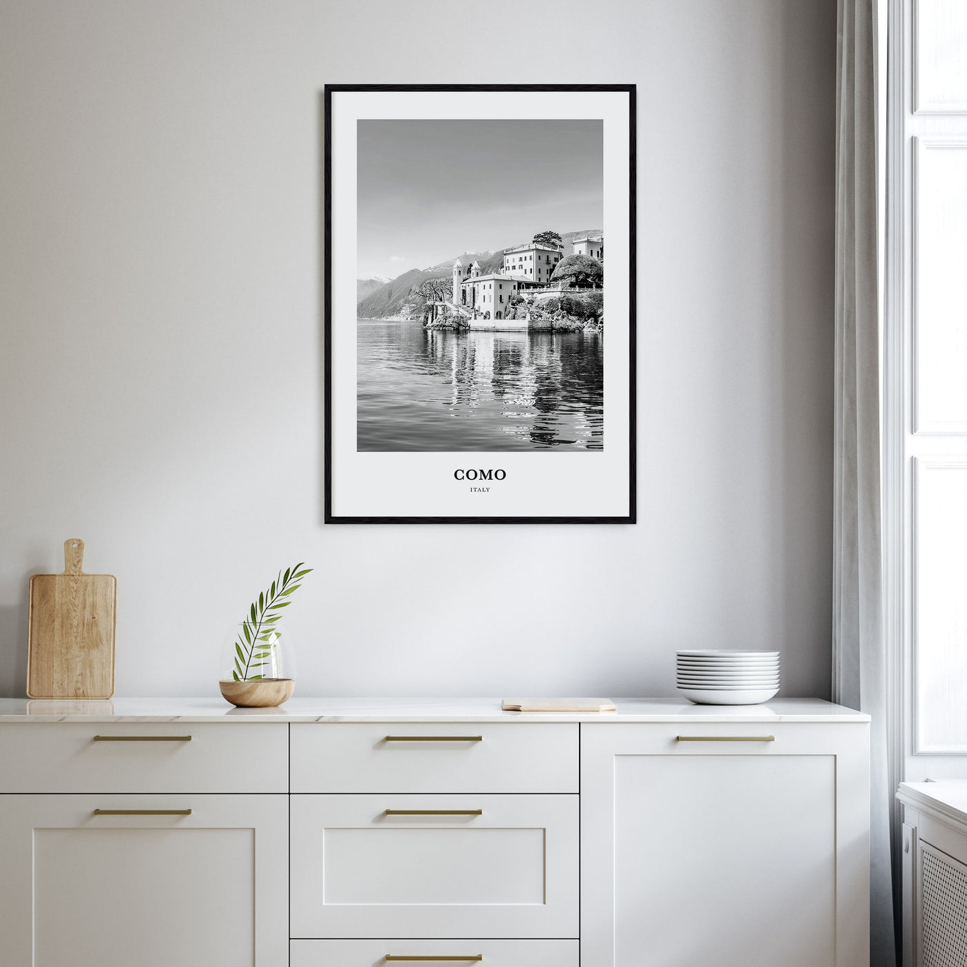 Como Portrait B&W No 1 Poster