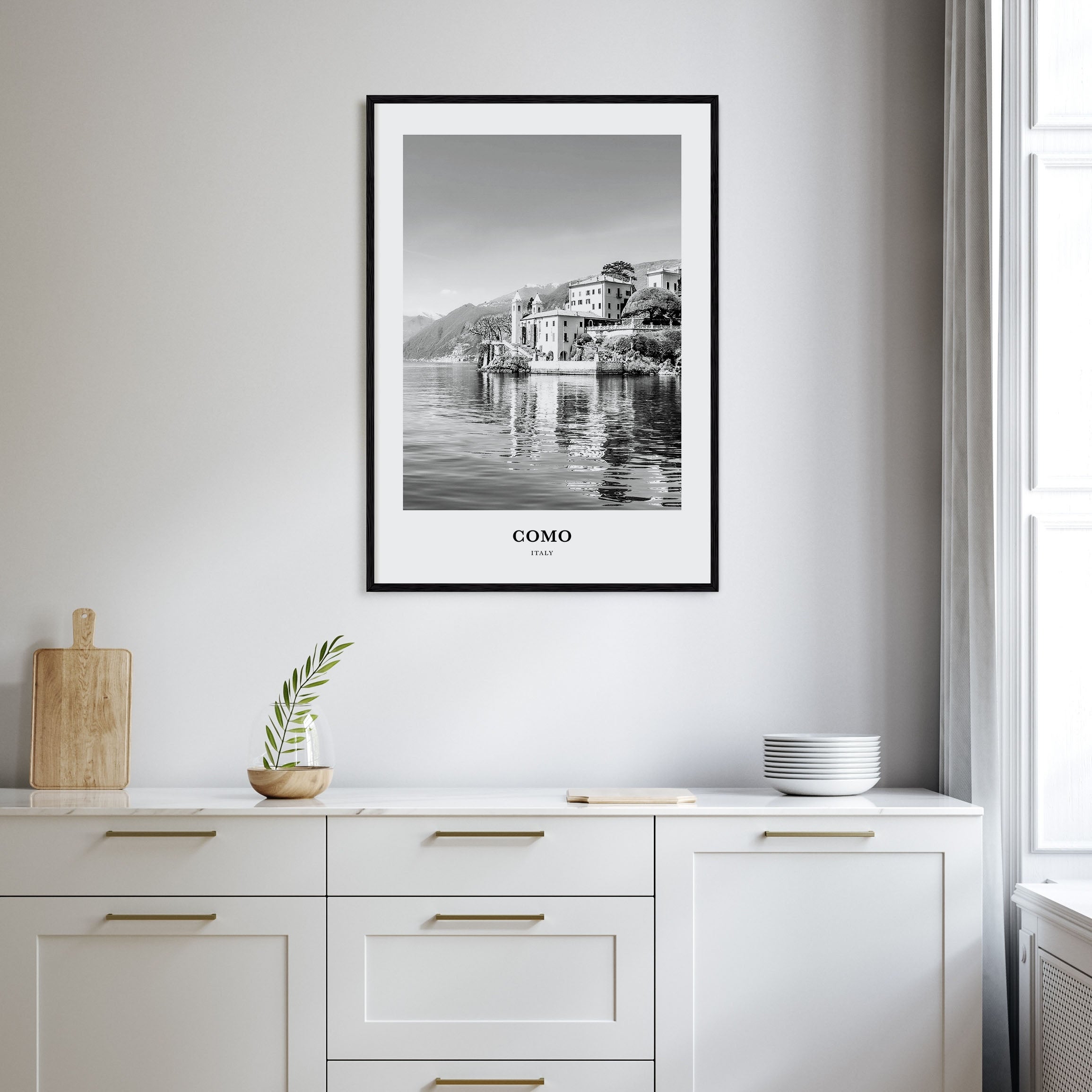 Como Portrait B&W No 1 Poster