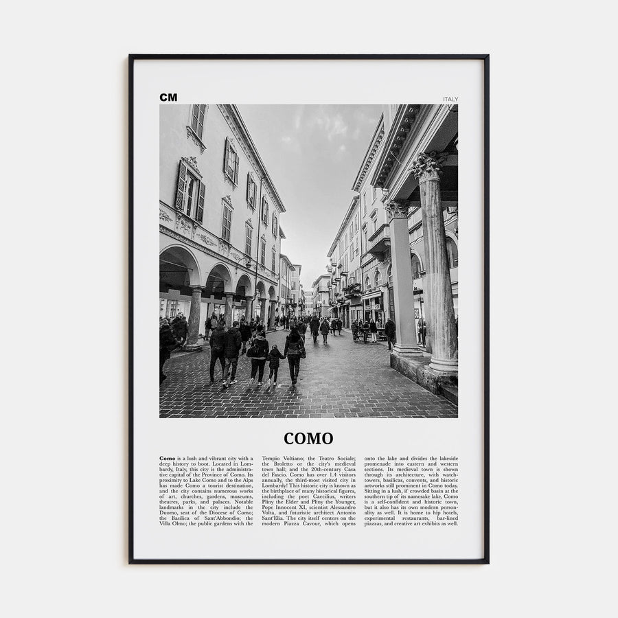 Como Travel B&W No 2 Poster