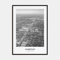 Compton Portrait B&W Poster