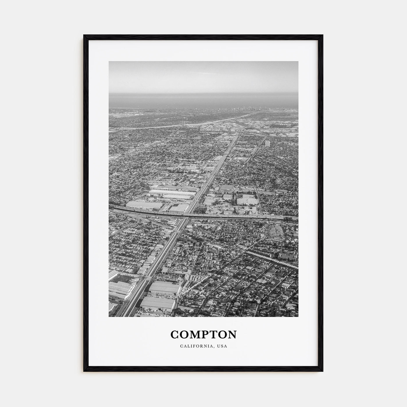 Compton Portrait B&W Poster