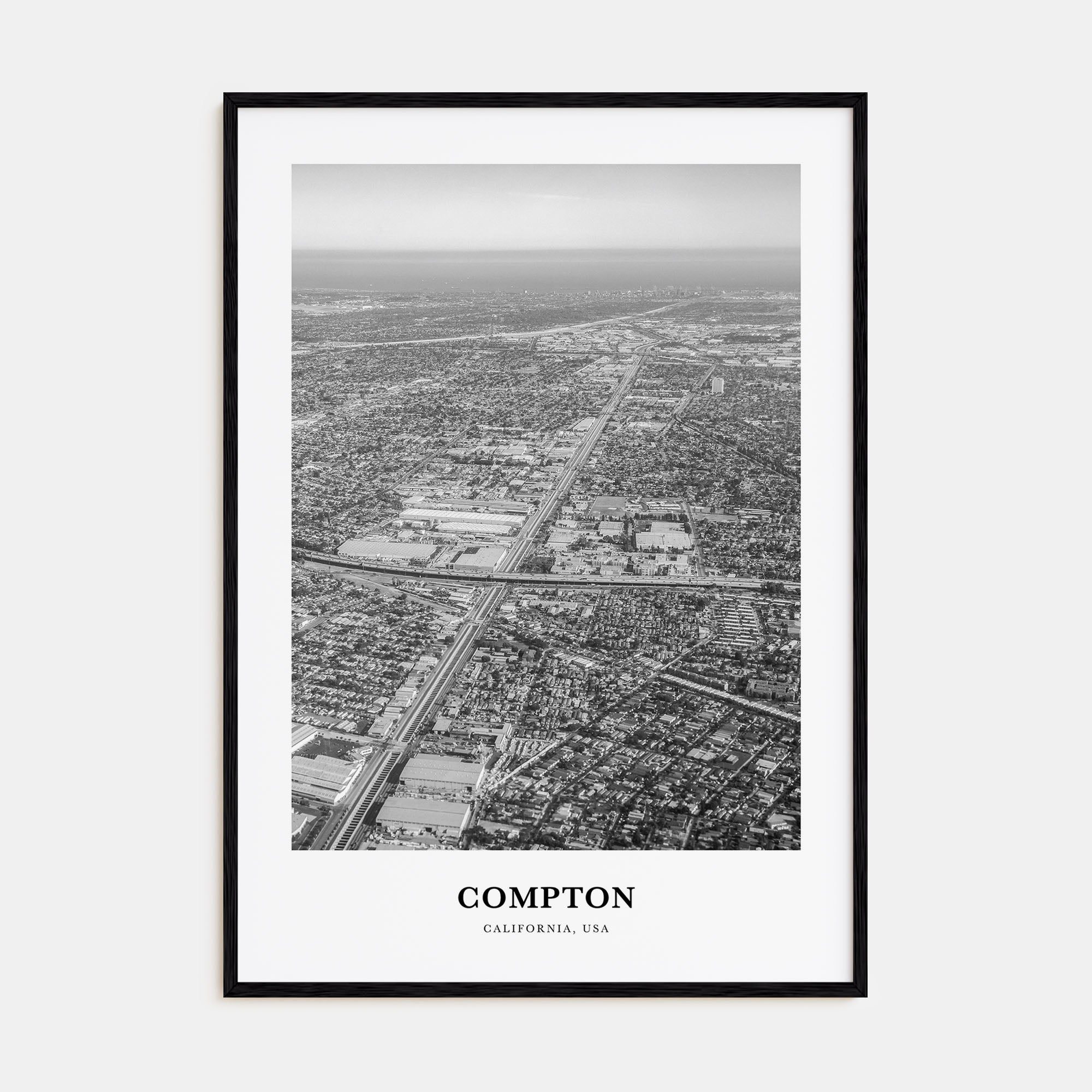 Compton Portrait B&W Poster