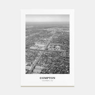 Compton Portrait B&W Poster