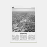 Compton Travel B&W Poster