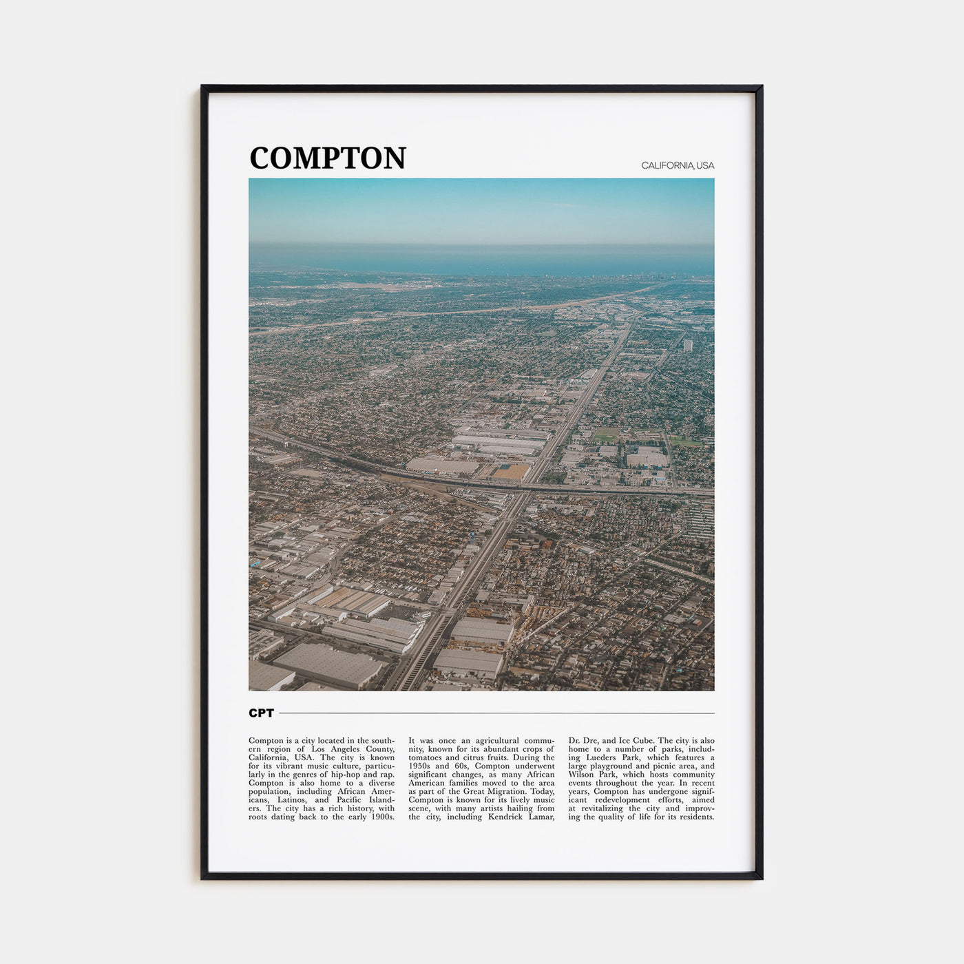 Compton Travel Color Poster