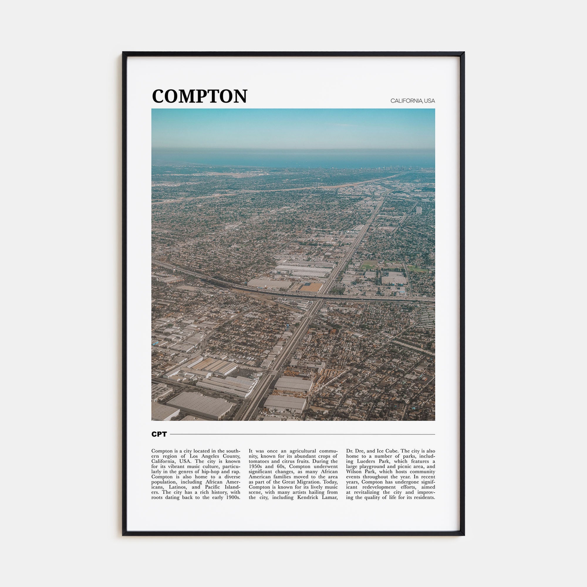 Compton Travel Color Poster