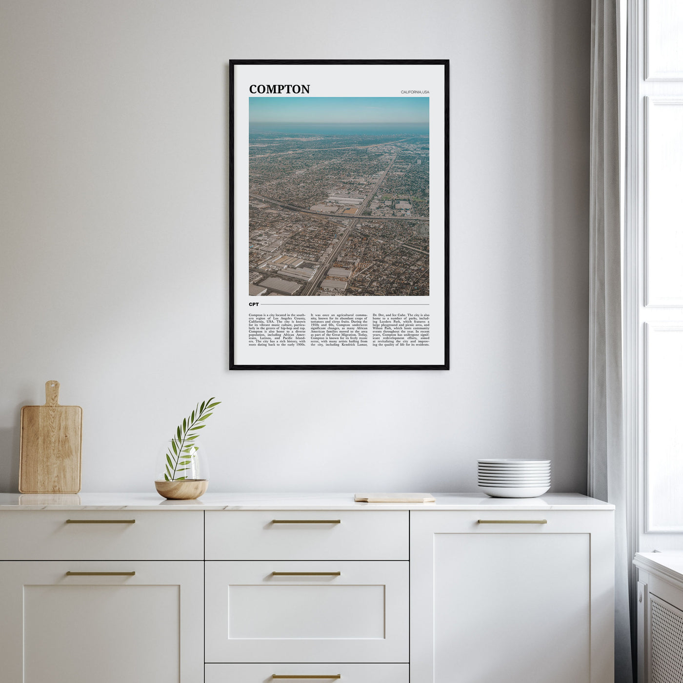 Compton Travel Color Poster