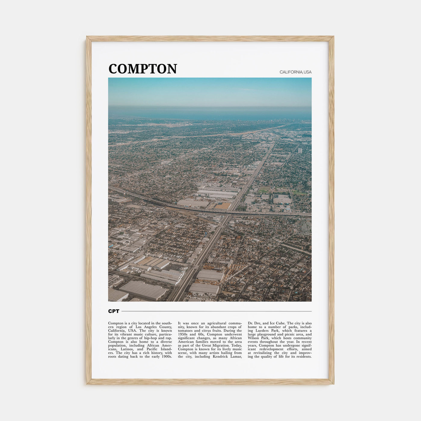 Compton Travel Color Poster