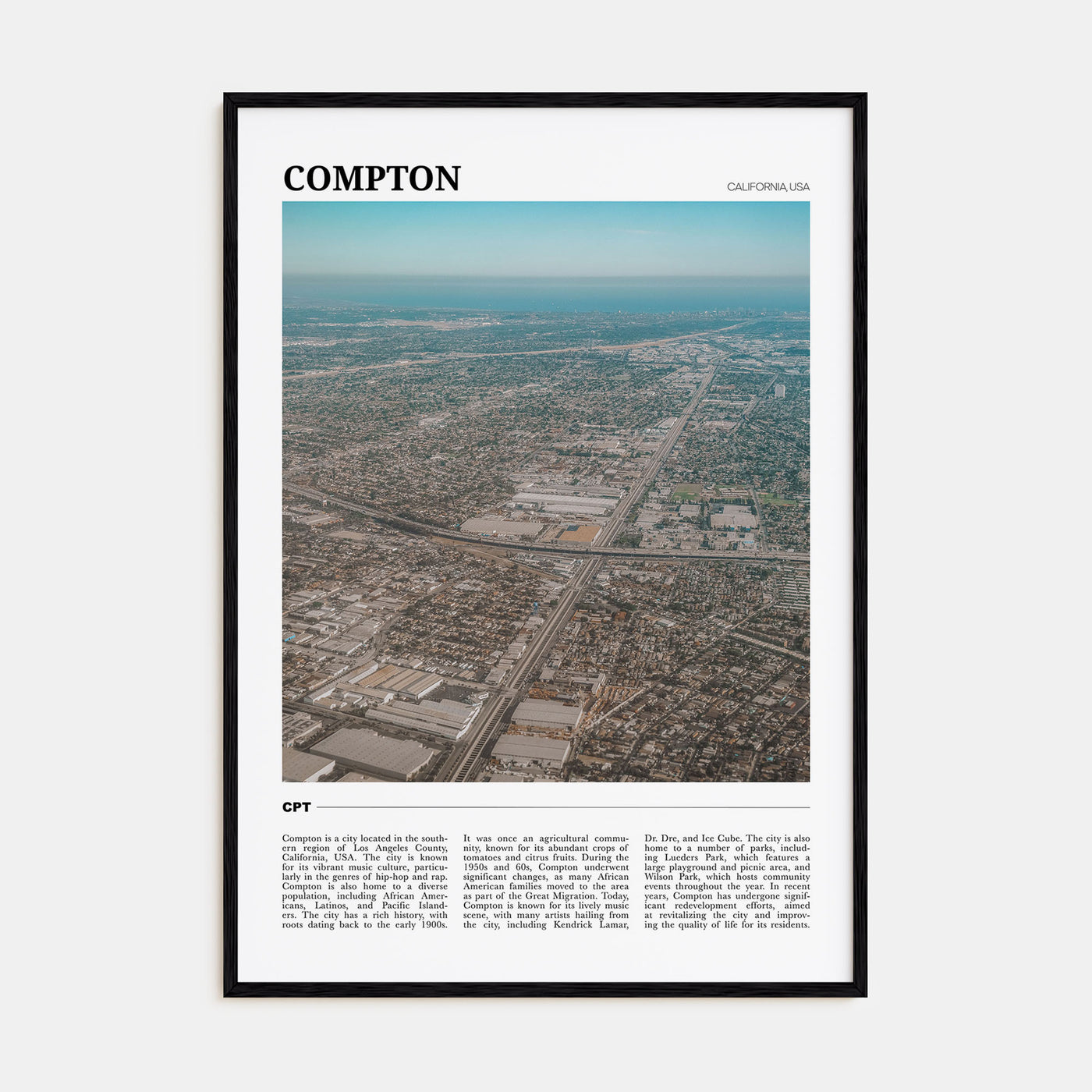 Compton Travel Color Poster