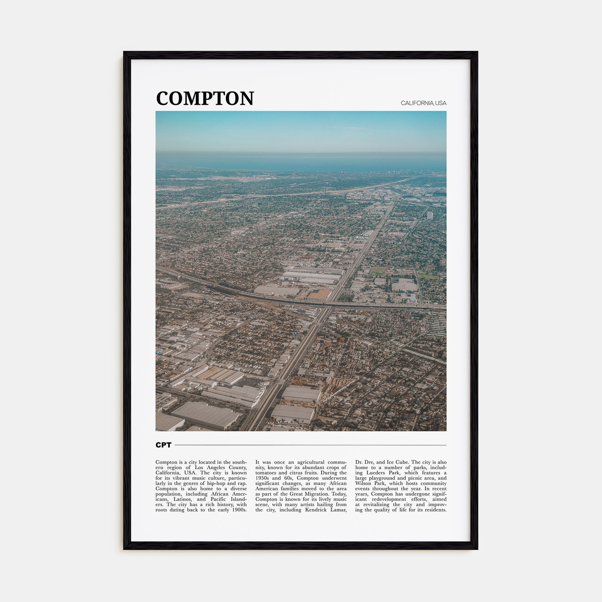 Compton Travel Color Poster