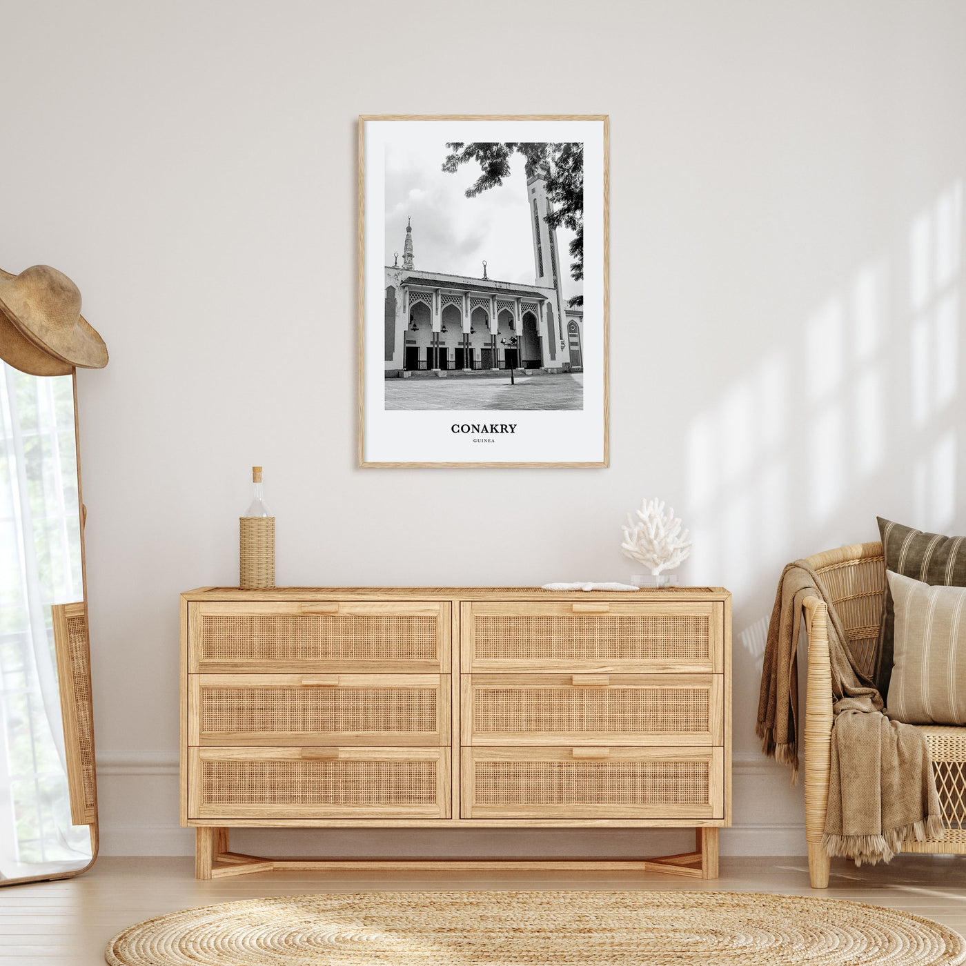 Conakry Portrait B&W Poster