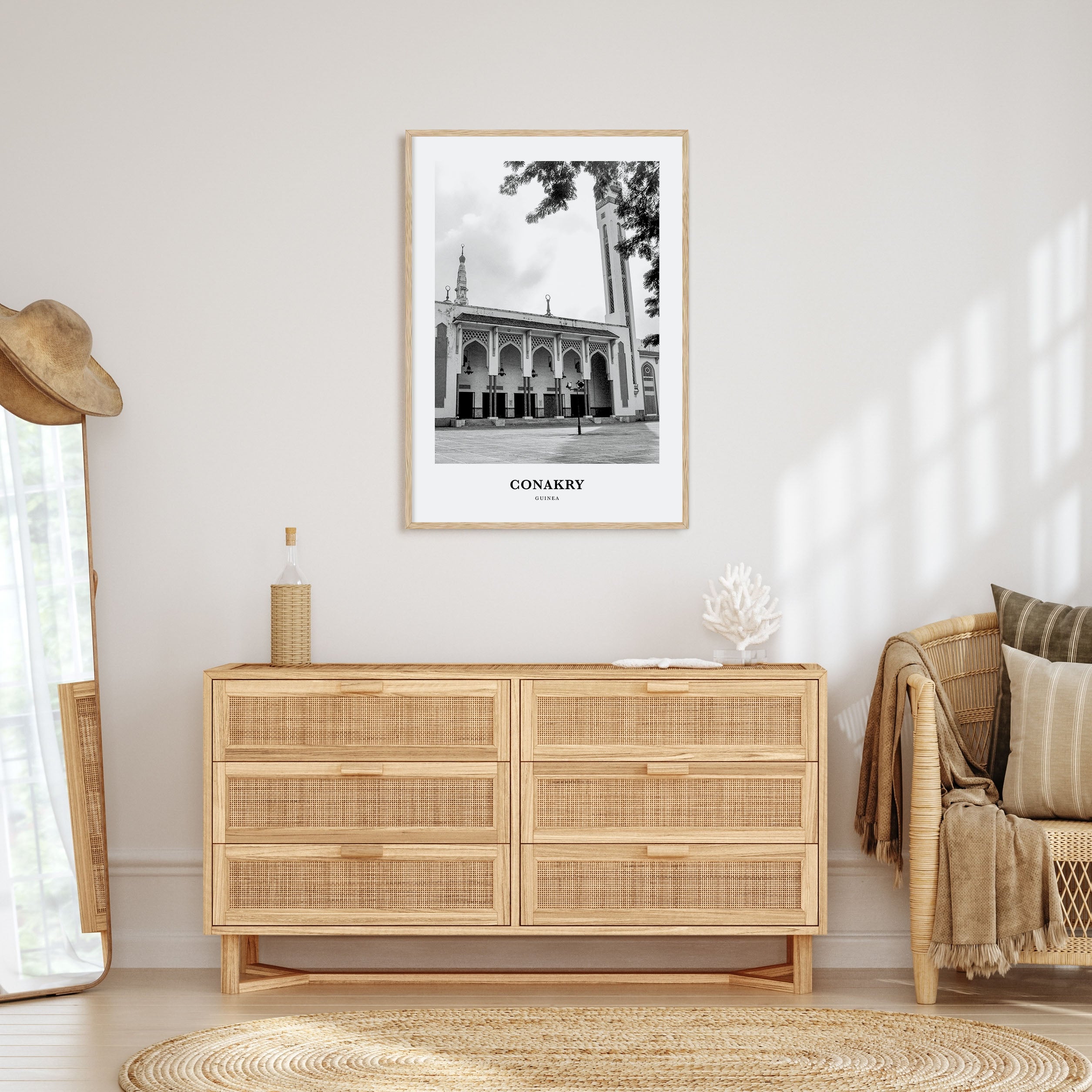 Conakry Portrait B&W Poster