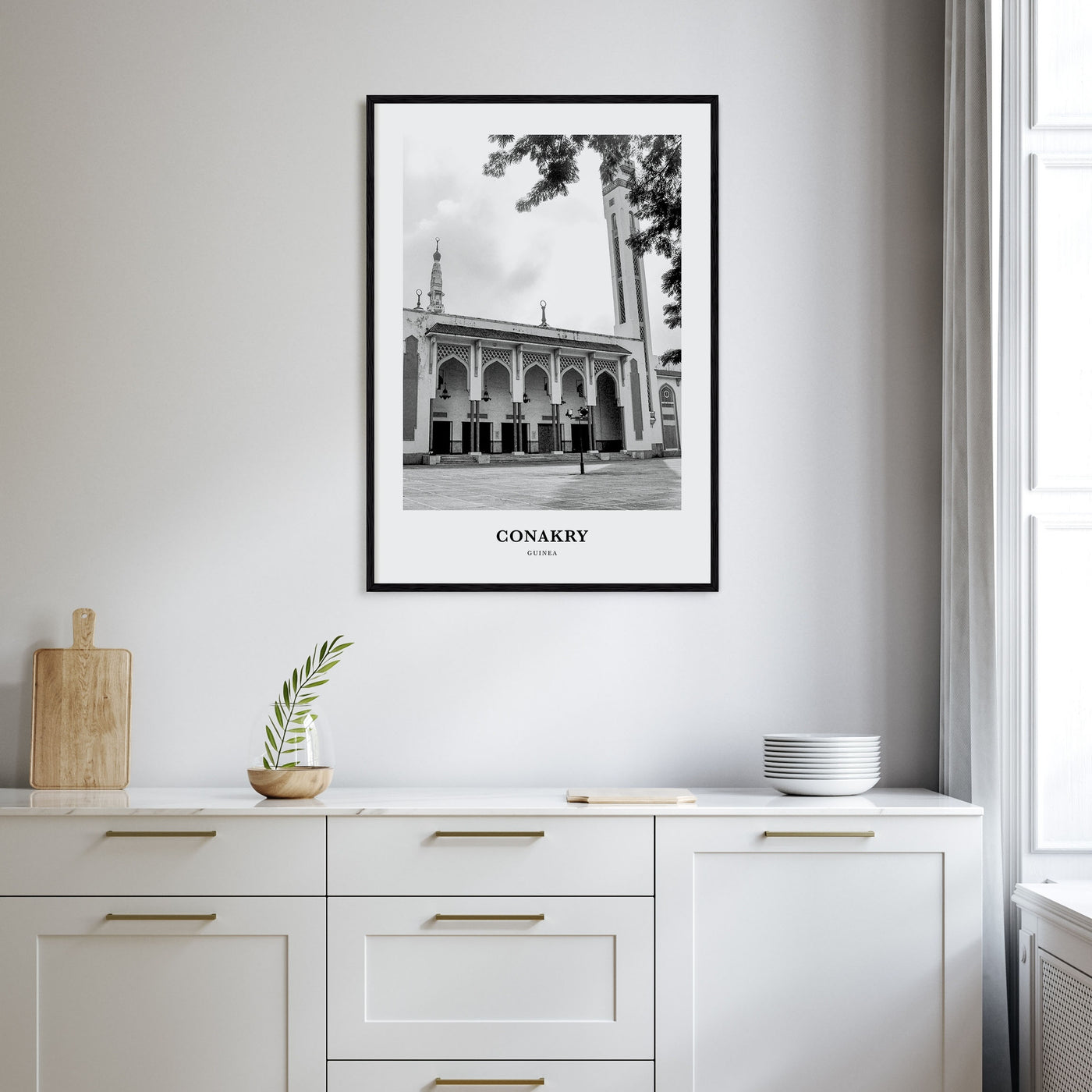 Conakry Portrait B&W Poster